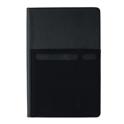 PENZA - A5 Deluxe Notebook With Smart Pockets Black