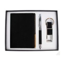 PINTIM - Giftology Set of Passport Holder, Metal Pen And Key Chain