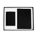 KRIMT - Giftology Set of Passport Holder &amp; Card Holder - Black