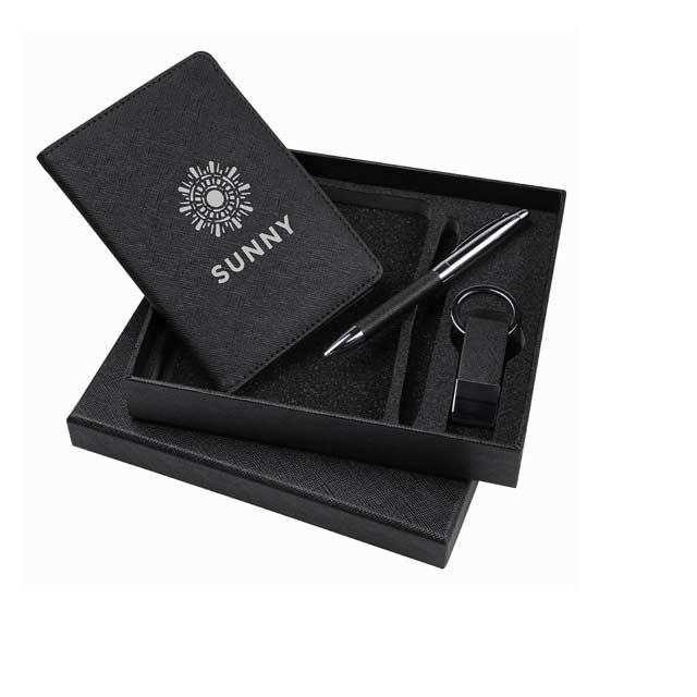 SLIVEN - Set Of Passport Holder, Ballpen And Keychain