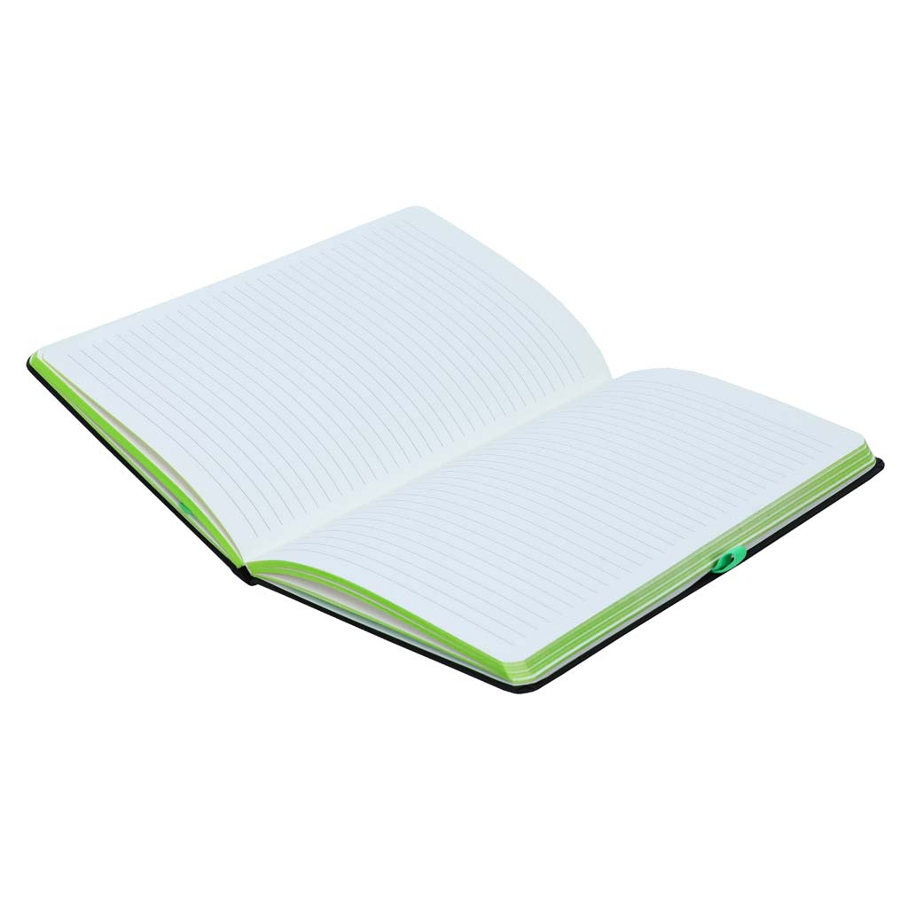 SUKH - SANTHOME A5 Hardcover Ruled Notebook Black-Green