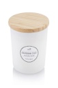 NOUM - Arabic Oudh Scented Glass Candle with Bamboo Lid - White
