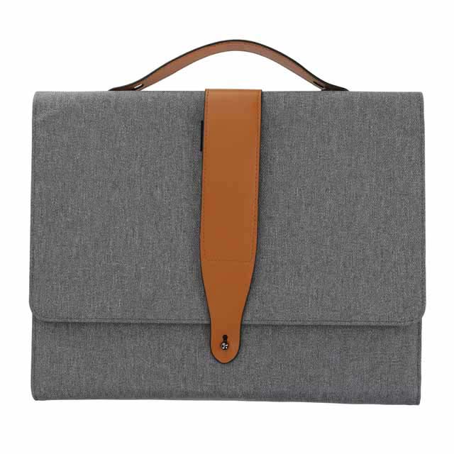 VIERSON- Tech Workstation with 10000mAh Wireless Powerbank Light Grey