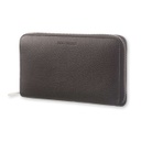 Moleskine Lineage Genuine Leather Zippered Wallet Black
