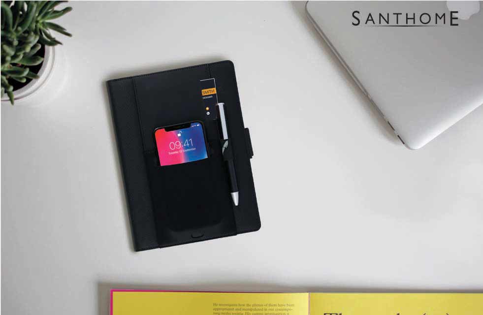 KAMPEN - Set Of A5 Size Notebook in Sleeve And Pen