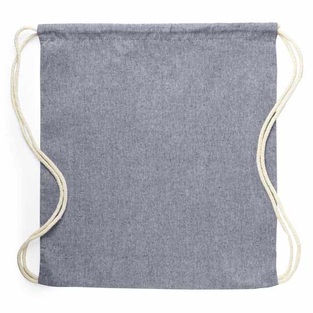 KOSZEJ - eco-neutral Chambray Cotton Drawstring Bag - Blue