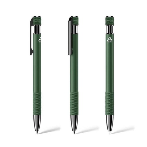PILA - Recycled Aluminium Ballpoint Pen - Green
