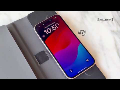 BERGMUND - Santhome 10000mAh Mag Wireless Powerbank Portfolio - Navy