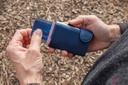 OTACI - c-secure PU RFID Card Holder &amp; Wallet Navy Blue