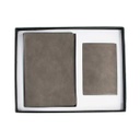 KRIMT - Giftology Set of Passport Holder &amp; Card Holder - Grey