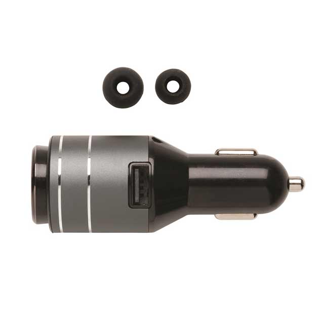XD Car Charger With Hands-Free Earbud