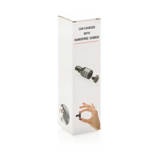 XD Car Charger With Hands-Free Earbud