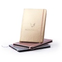 PU A5 Notepad In Metallic Gold Color