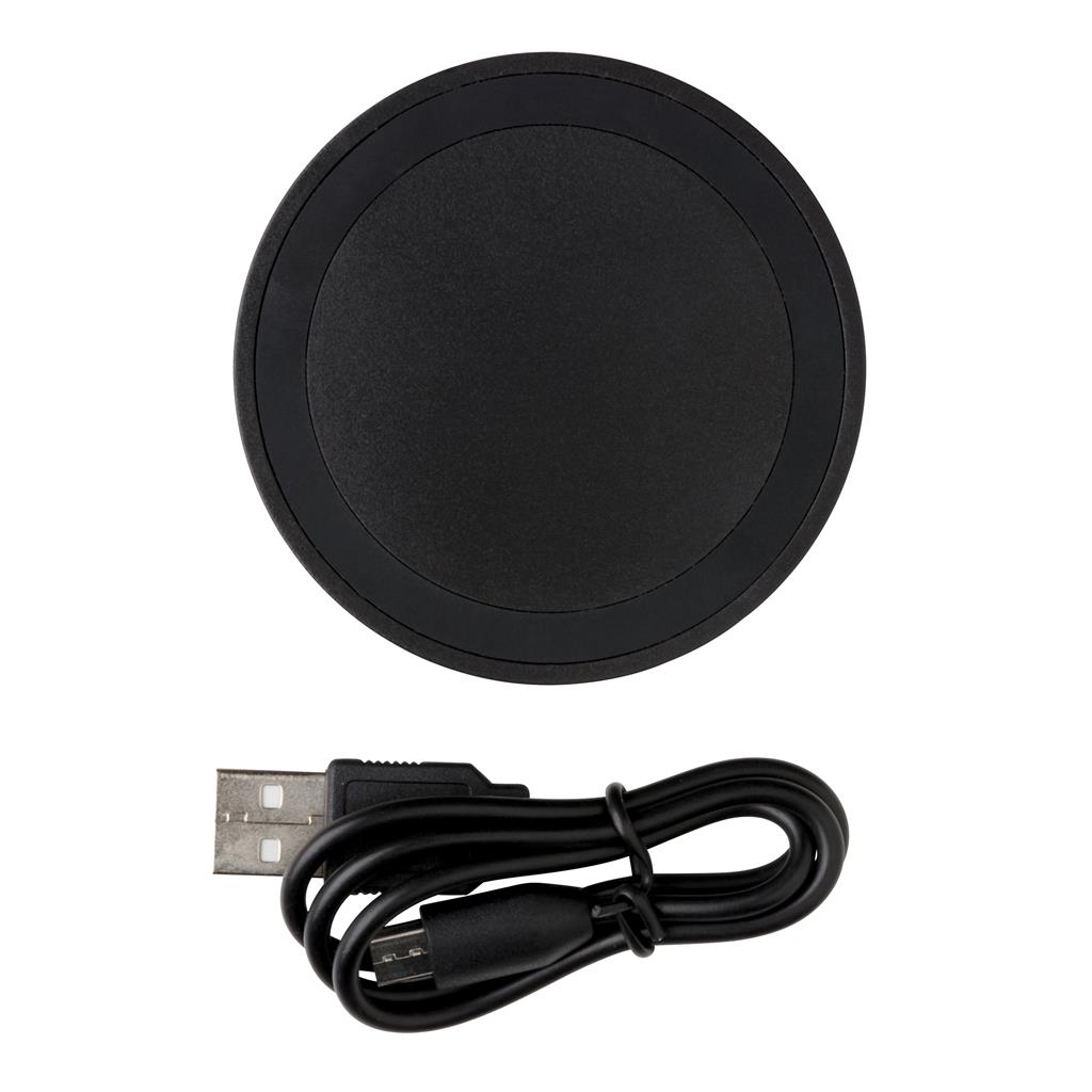 LAUGAR - Mini Wireless Charger With Box And Manual - Black