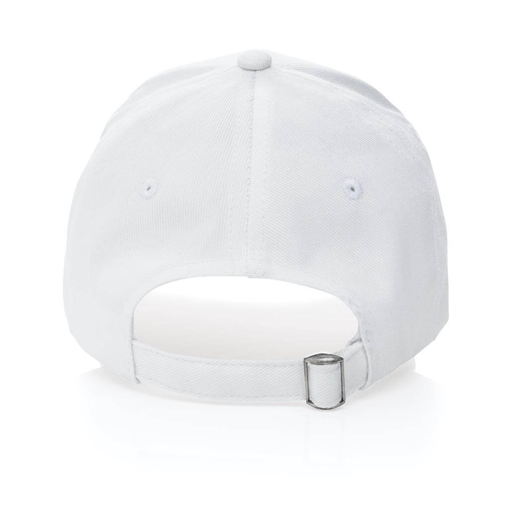 Impact AWARE™ 6 Panel 280gr Recycled Cotton Cap - White