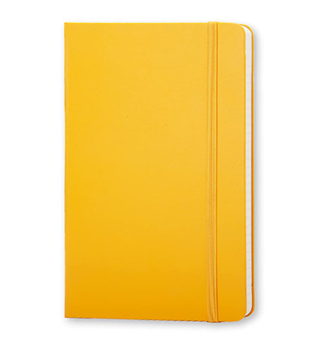Moleskine Classic Large Ruled Hard Cover Notebook - Orange Yellow