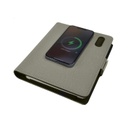 PREETZ - Santhome Technology Folder with 8000 mAh Wireless Powerbank and 32GB USB - Light Grey