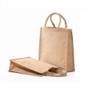 Eco-neutral Jute Shopping Bag - Vertical - Natural