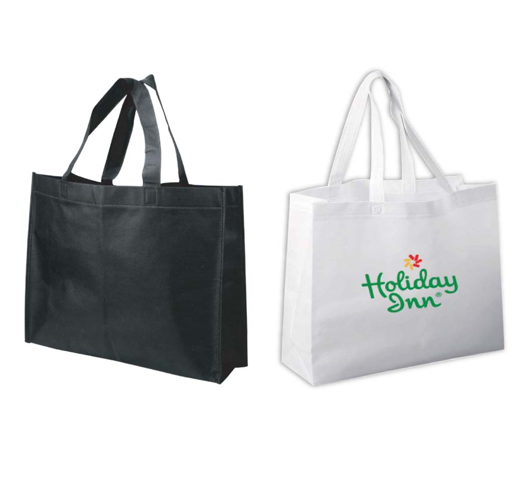 Non-woven Shopping Bag Horizontal - White