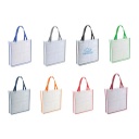 Non-Woven Shopping Bag Vertical White/Black