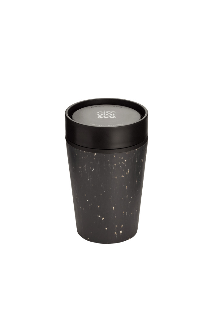 Circular Cup 8oz Black &amp; Cosmic Black