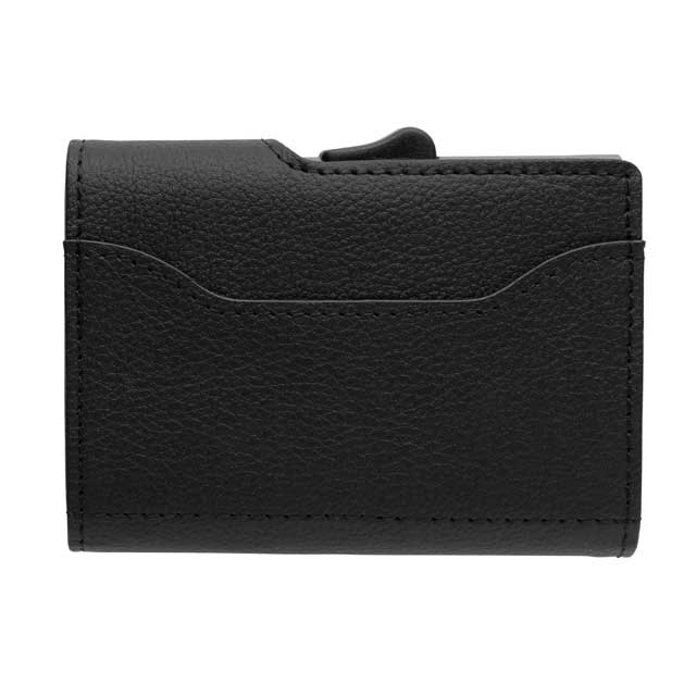 VATRA - c-secure PU RFID Card Holder Cum Wallet Black