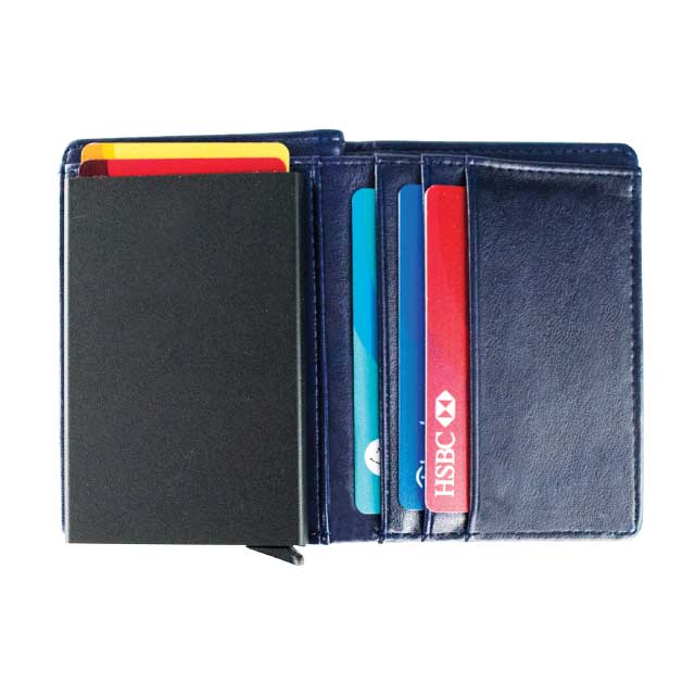 Giftology RFID Pu Cardholder Wallet - Blue