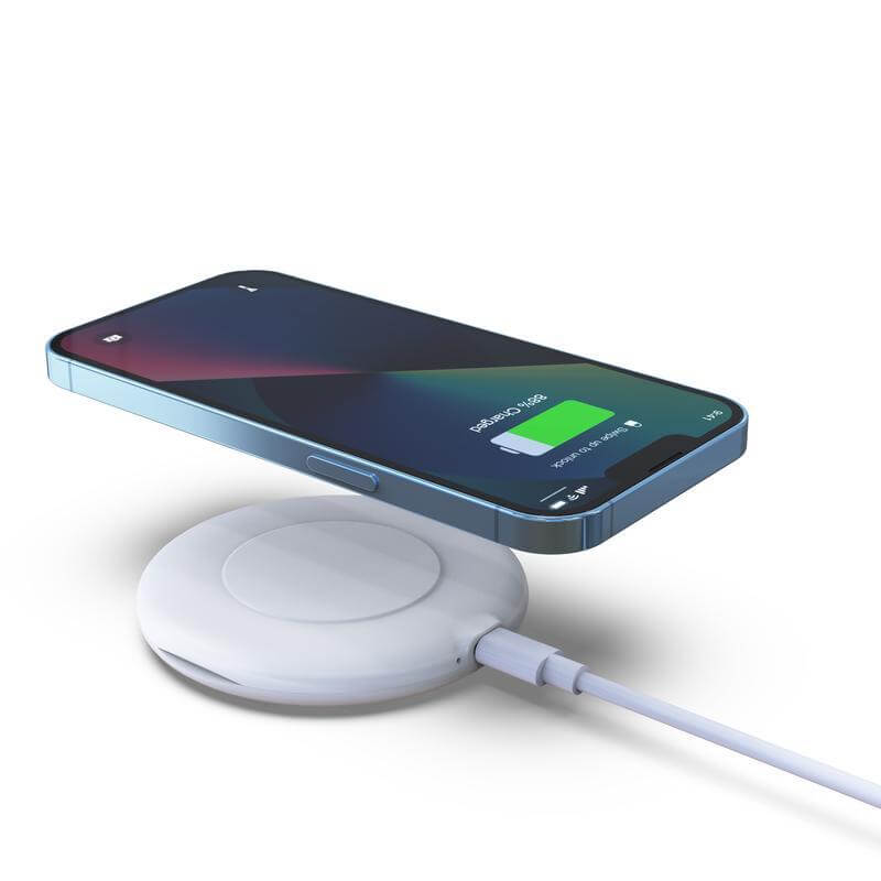 OSLO - @memorii Recycled 15 Watt Wireless Charger Multi - Cable Set - White