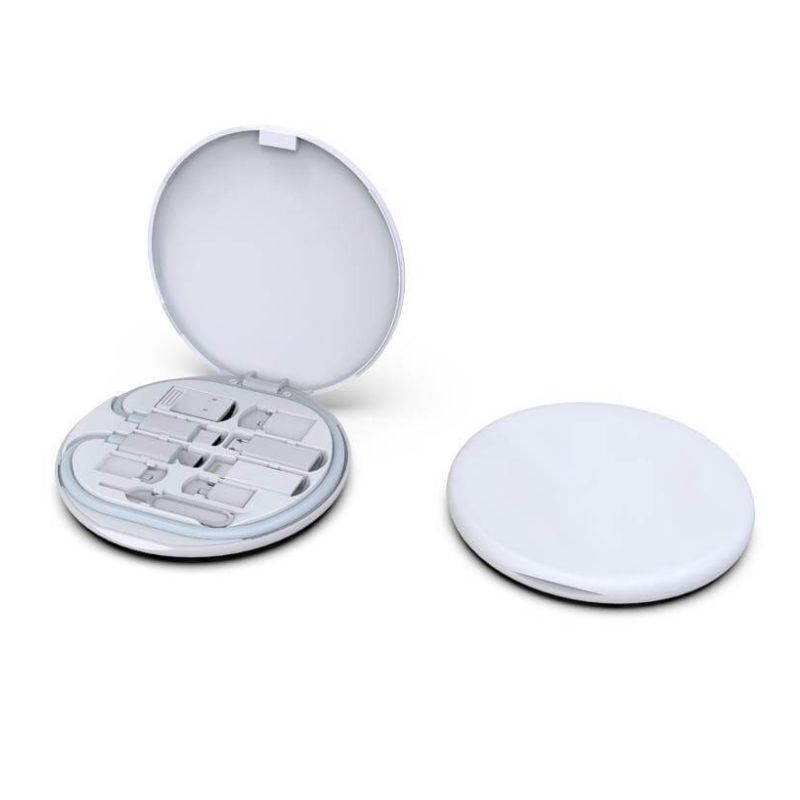 OSLO - @memorii Recycled 15W Wireless Charger Multi - Cable Set - White