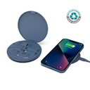 OSLO - @memorii Recycled 15W Wireless Charger Multi - Cable Set - Blue