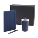 HEVIZ - Giftology Set of Tumbler, A5 Notebook and Pen - Navy Blue