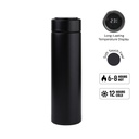 [DWGL 3298] WAHA - Giftology Thermal Flask with LED Temperature Display 500ml  - Black
