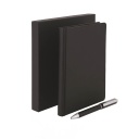 [GSSN 403] TOMAR - SANTHOME Set Of PU Thermo Notebook And Pen - Black
