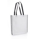 Non-Woven Shopping Bag Vertical White/Black