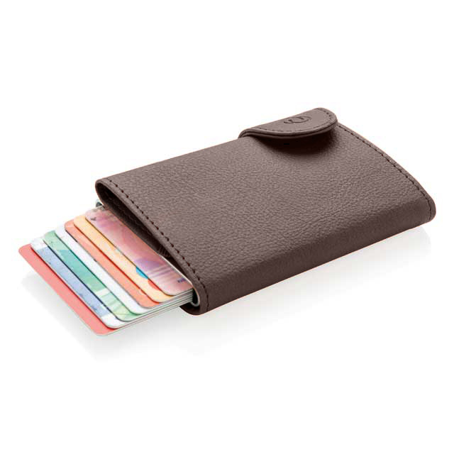 VATRA - c-secure PU RFID Card Holder &amp; Wallet Brown
