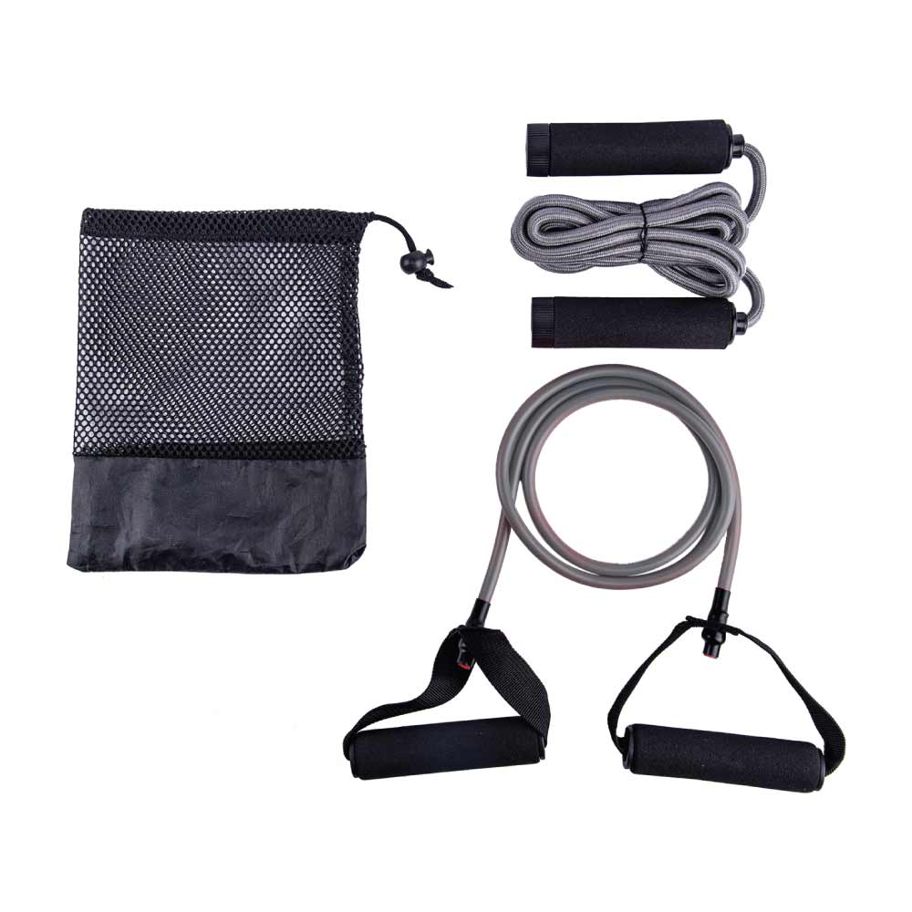 DASSEL Exercise Kit - Set of Skipping Rope &amp; Resistance Tube