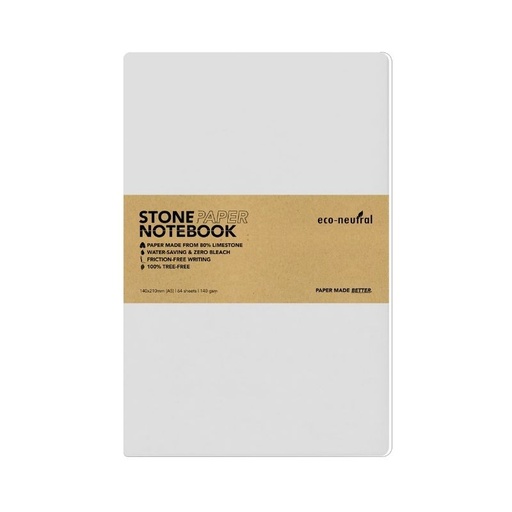 [NBEN 5201] NEYA - eco-neutral Stone Paper Tree-Free Notebook - White